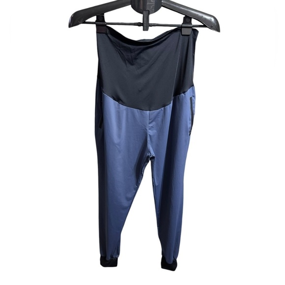 n/a Pants - Maternity Joggers L blue with zip pockets
